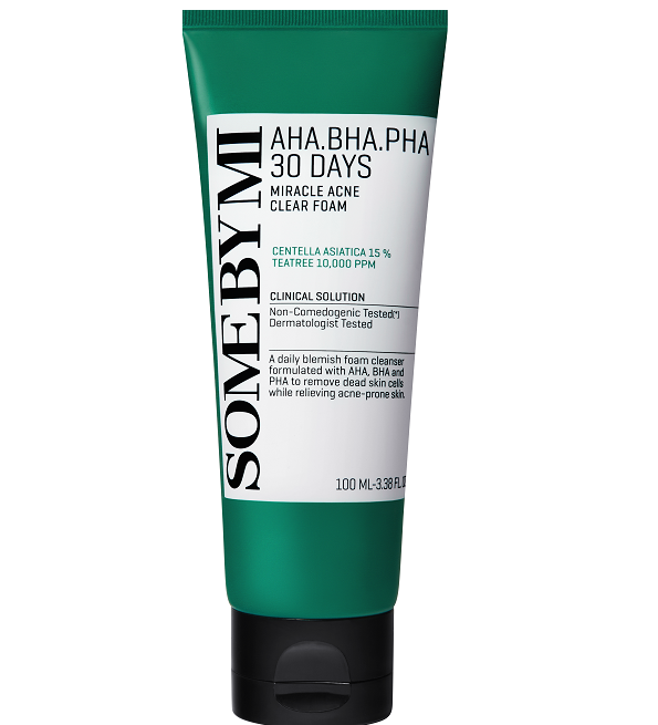 SOME BY MI AHA. BHA. PHA 30 DAYS MIRACLE ACNE CLEAR FOAM 100ML